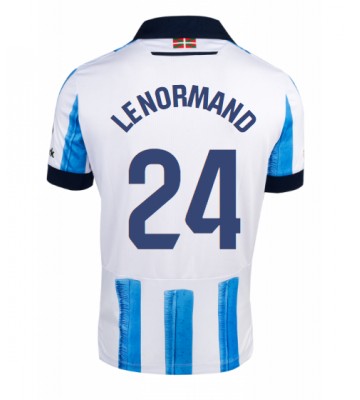 Real Sociedad Robin Le Normand #24 Hjemmebanetrøje 2023-24 Kort ærmer
